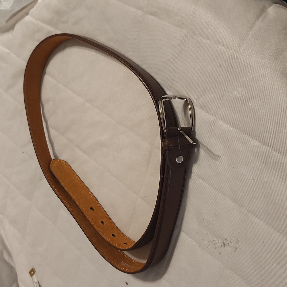 Men's leather belt
